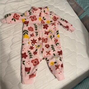 Floral Pink Kids One Piece
